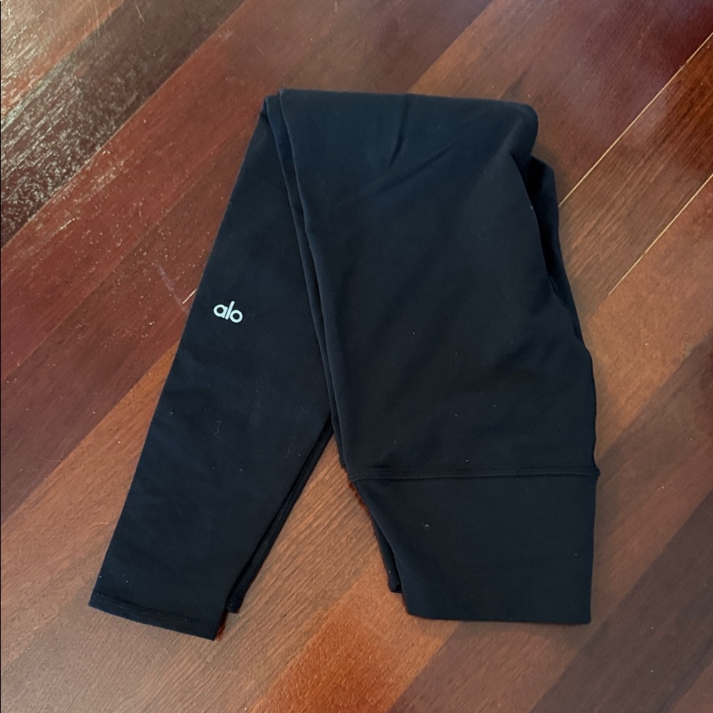 ALO Yoga Black 7/8 High-Waist Airbrush Leggings size M - Picture 4 of 7